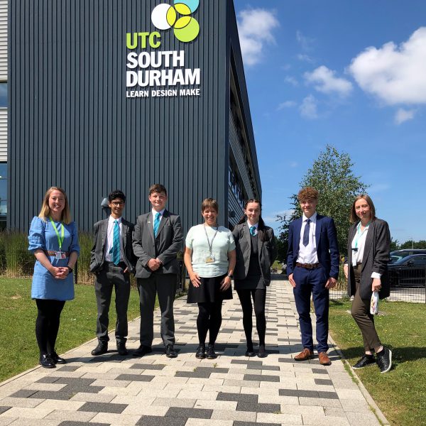 Felicity with Students at UTC South Durham