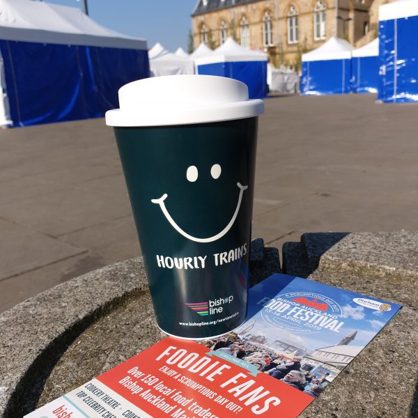 Hourly Service Cups at Bishop Auckland Food Festival 2019