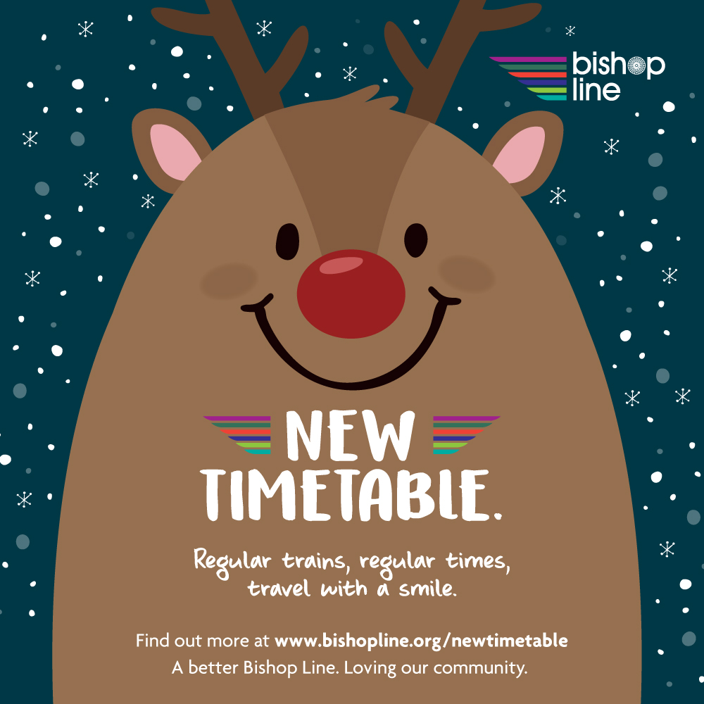 Hourly Service Christmas poster - Rudolf
