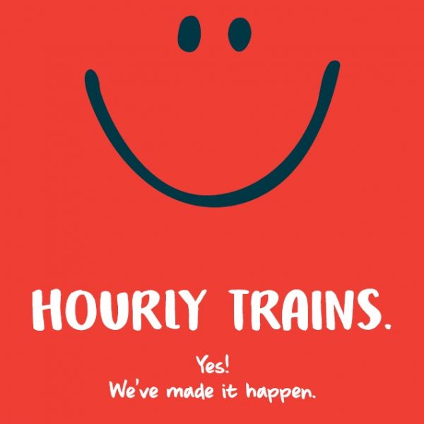 Hourly Trains Poster Yes We made it happen