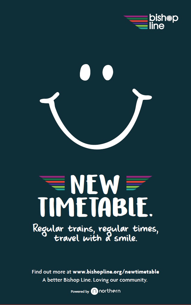 Hourly Trains Poster New Timetable