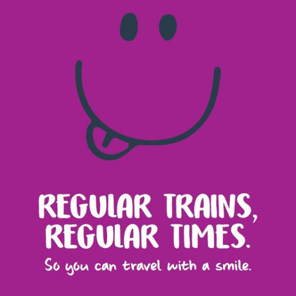 Hourly Trains Poster Regular Trains