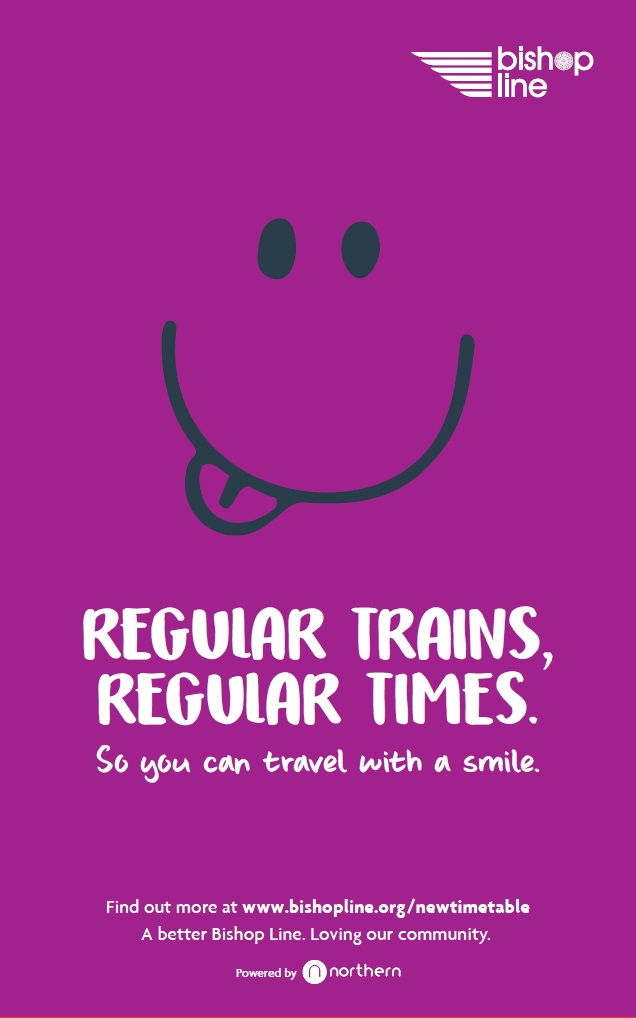 Hourly Trains Poster Regular Trains
