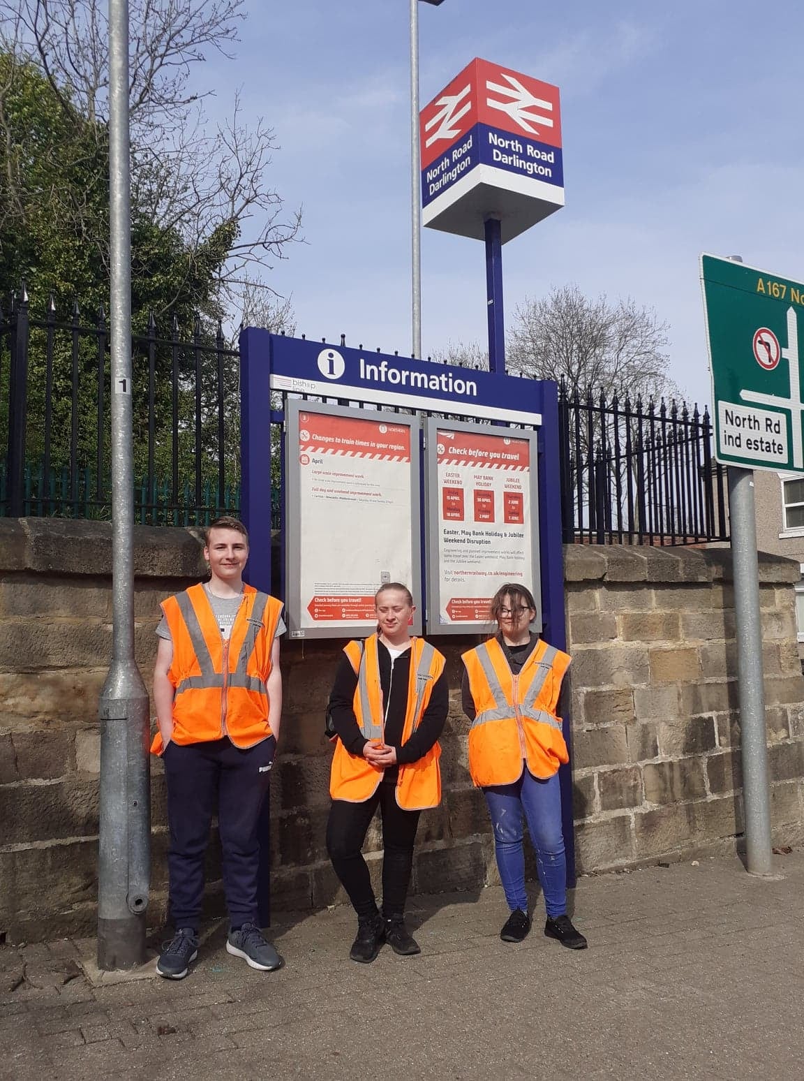S&DR Youth team at North Road Station