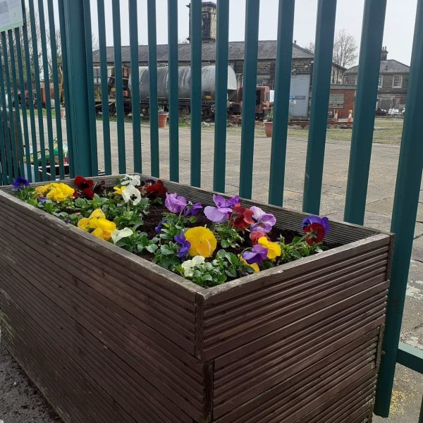 Planters at North Road Station
