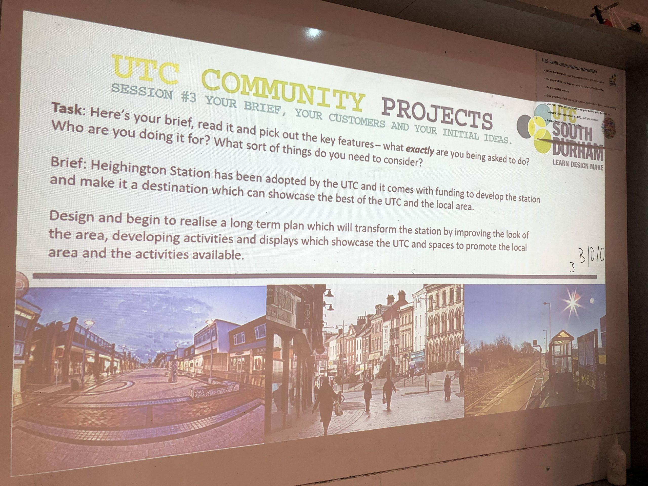 UTC community project slide