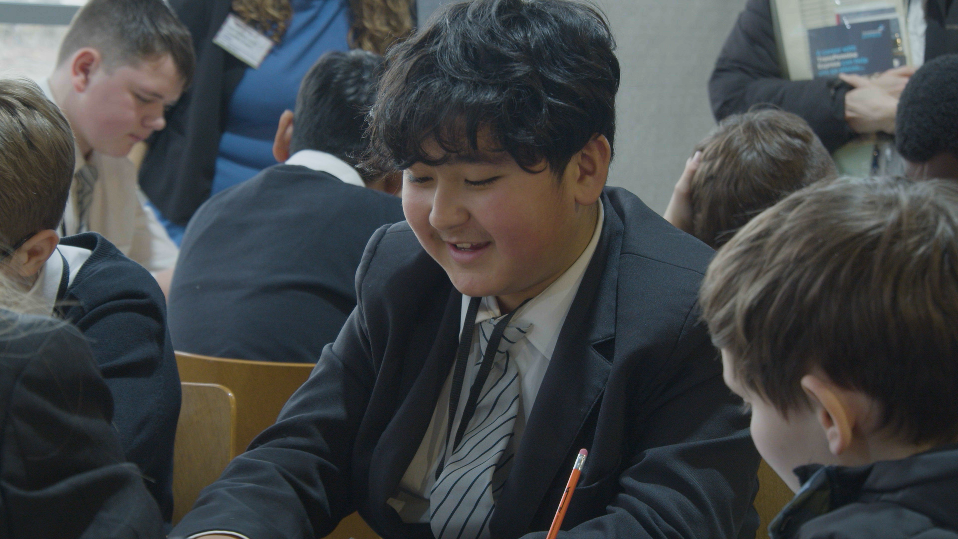 Students doing the MySkills quiz