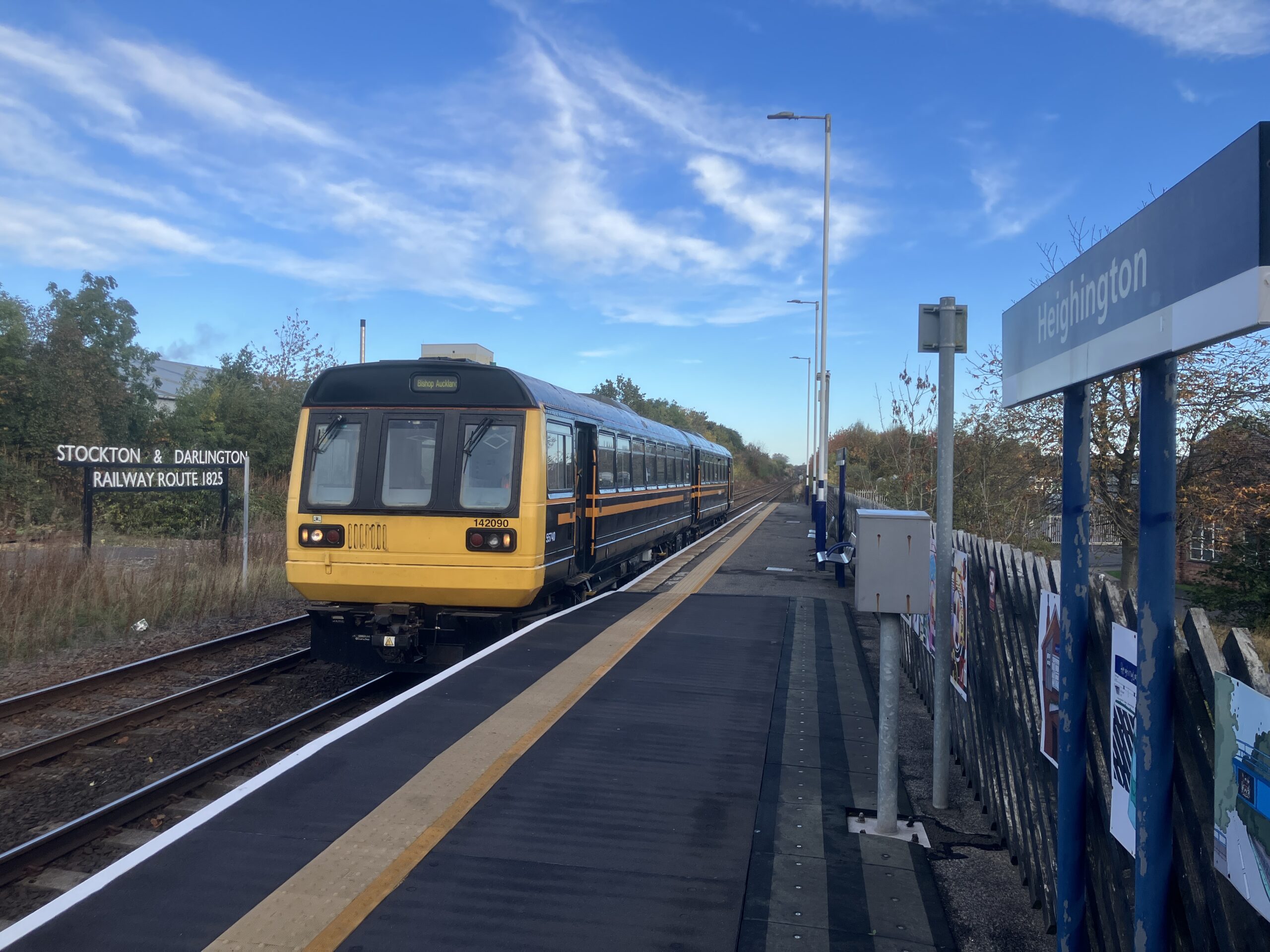 Train at Heighington Station
